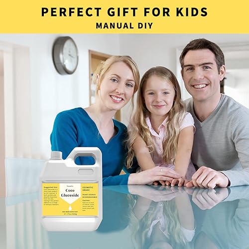 Miniatura 6 de Surfactante natural de glucósido de coco de 21.17 onzas, líquido de glucósido de coco premium, grado cosmético, suave con la piel, burbujas