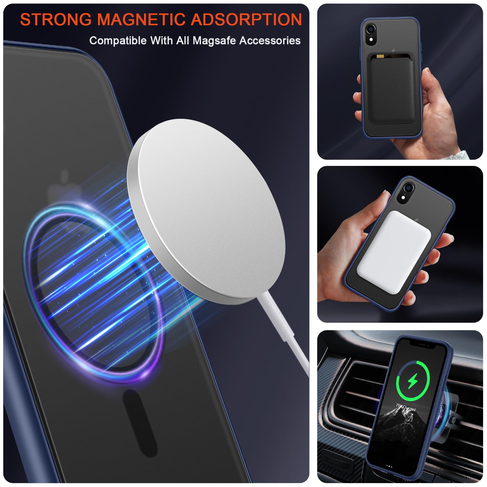 HuwaiH agnetica Cover per iPhone 14 Pro Copatibile con agSafe