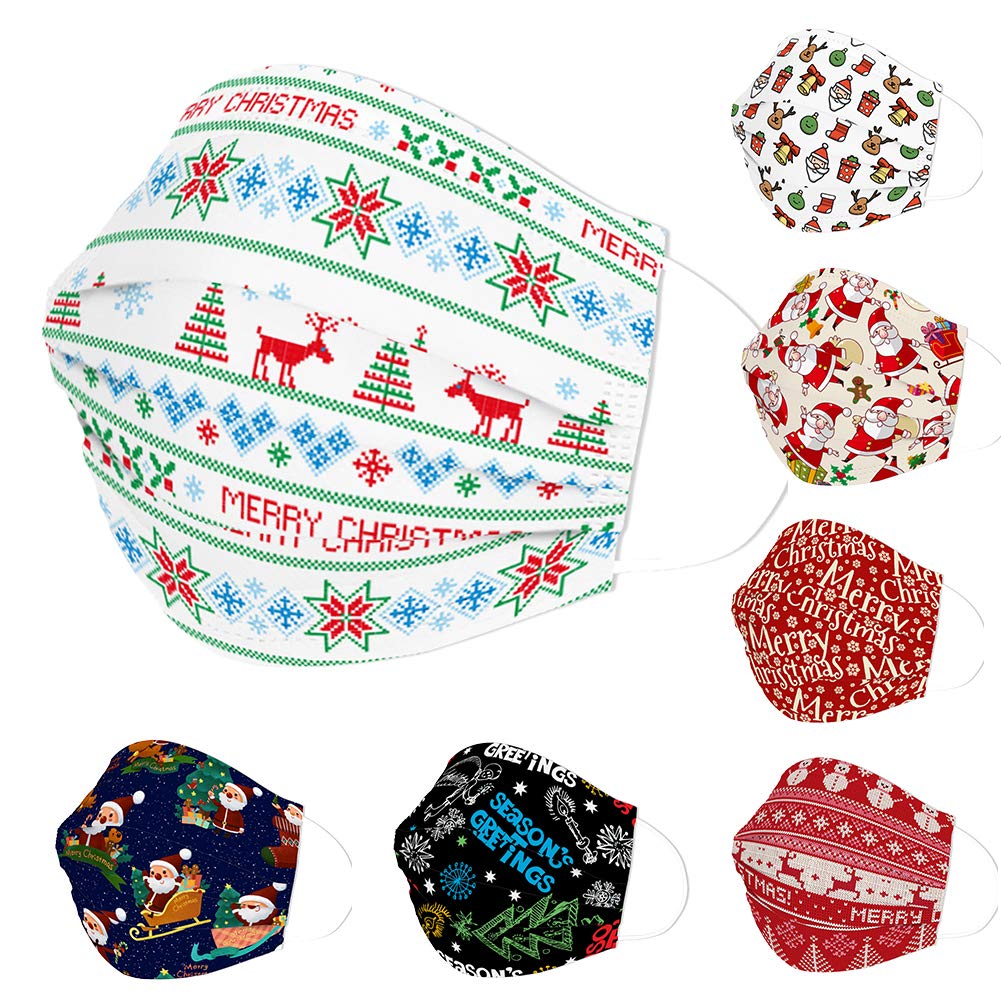 Edaren Face Masks Disposable Design Adult 3-Ply Fashionable Breathable Mouth Cover Large