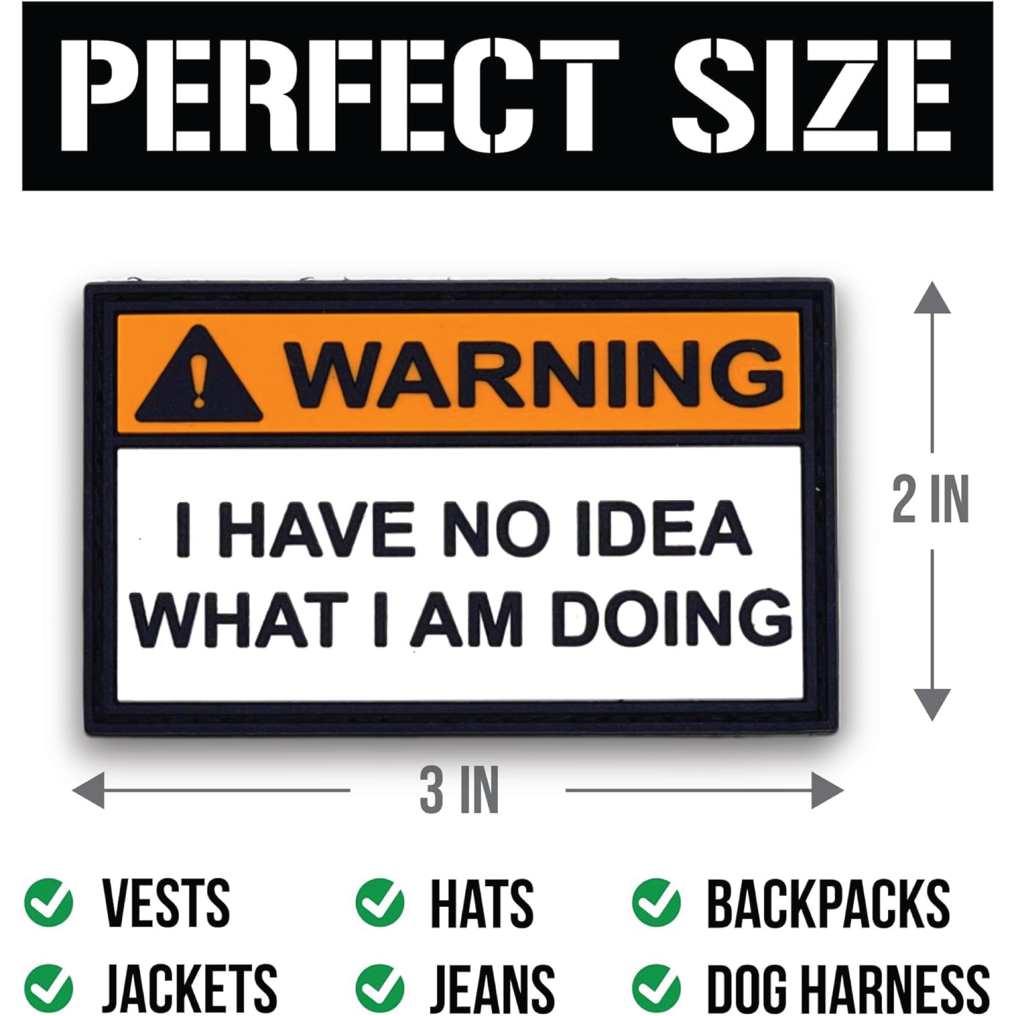all the gear no idea meaning EPIC Goods Warning I Have What I Am Doing Meme Morale Patch Größe:15 Liter Generisch Fahrrad Fahne Mit Zeltorganizer