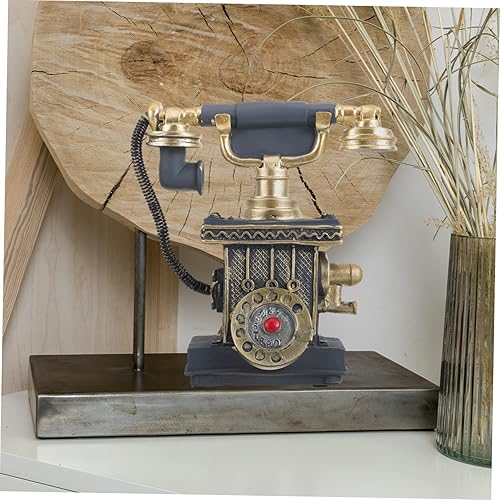 Miniatura 4 de Retro Mini Casa Teléfono Ornamento Decoración Hogar Miniatura Teléfono Figurita