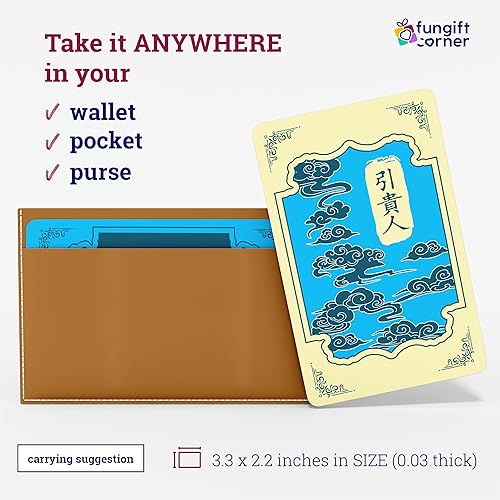 Miniatura 5 de Nobleman Gui Ren Talisman - Tarjeta de amuleto de Feng Shui, símbolo para mentor y gente servicial, regalo de Feng Shui, tarjeta de talismán de