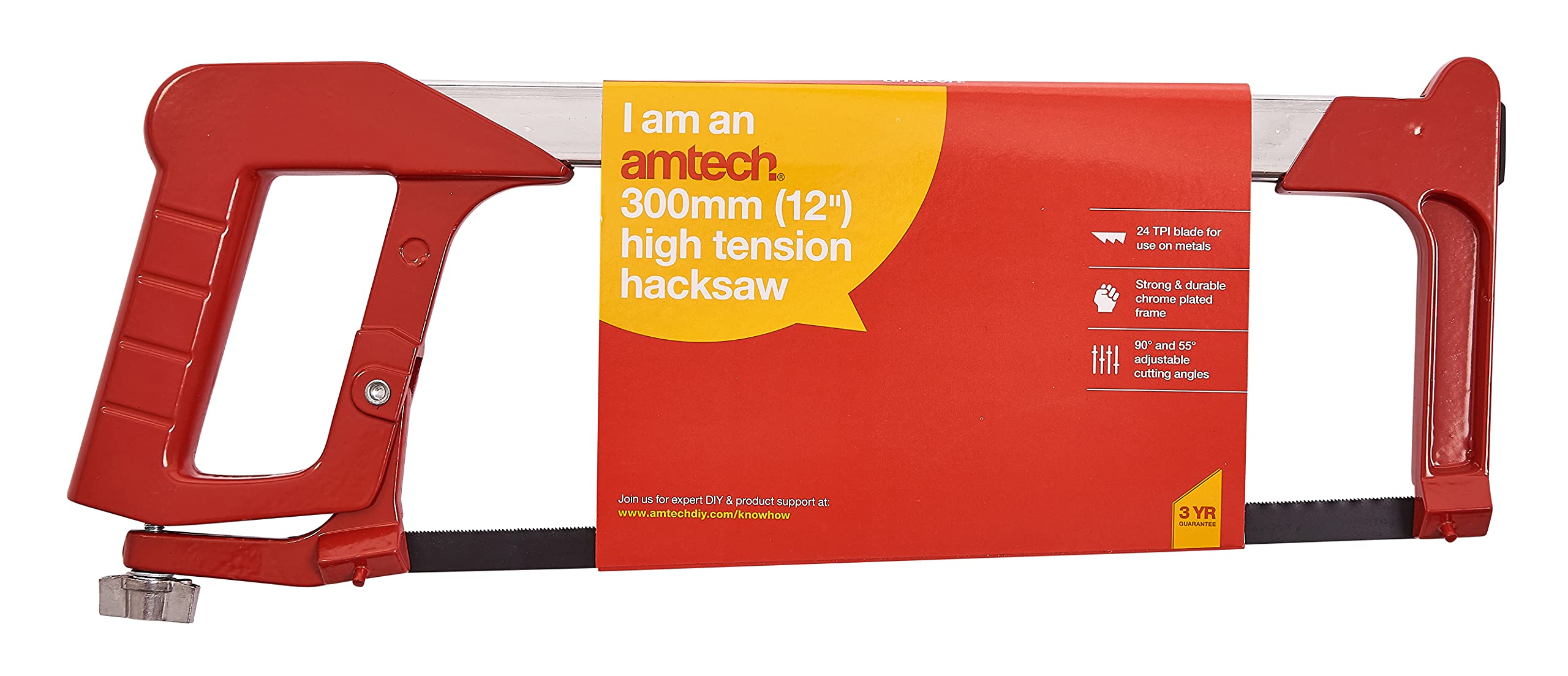 Amtech M0750 High Tension Hacksaw, Red - Image 2