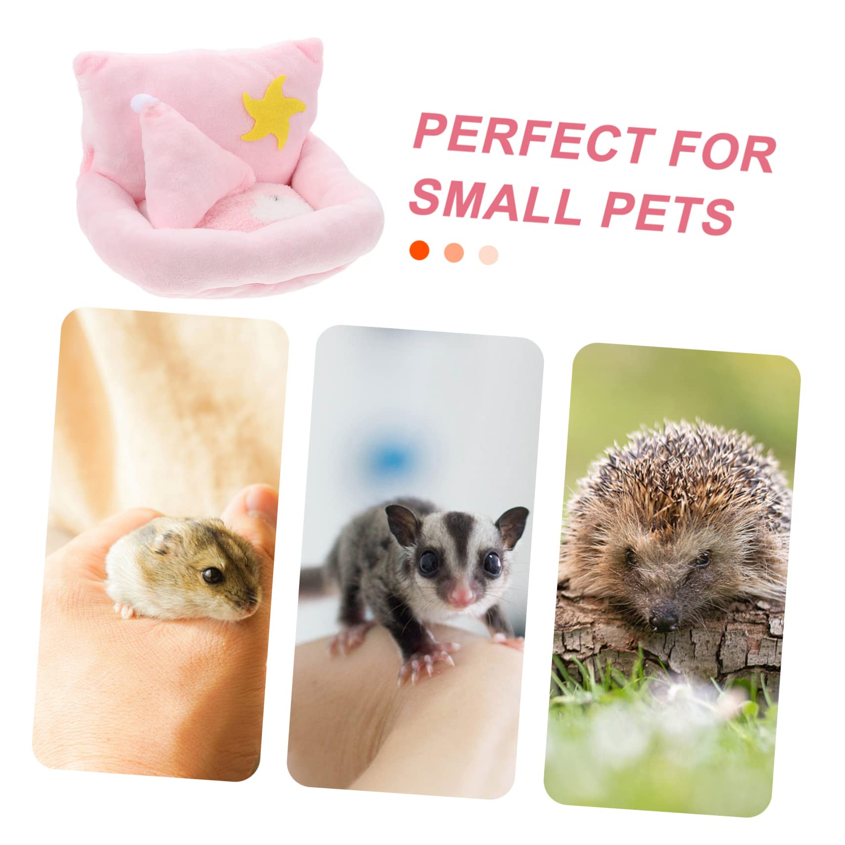 BESPORTBLE 3stücke Kuschelnest Für Kleine Haustiere Warmes Plüschbett Für Hamster Zwerghamster Und Meerschweinchen Für Winter Gemütlicher Rückzugsort