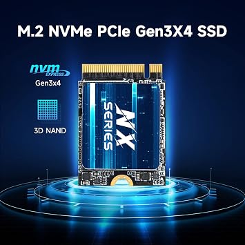 KingSpec 512GB M.2 2230 SSD NVMe Gen3x4, PCIe 3.0 SSD with 3D NAND Flash, Internal Solid State Hard Drive for Steam Deck & Surface Pro (Read Speed up to 3500MB/s)