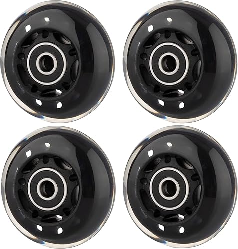 Miniatura 4 de Ruedas de patinaje en línea de 2.520in con rodamientos ABEC-9 para cuchillas, funda Pelican Storm, bolsa de rodillo, maleta de equipaje de mano,