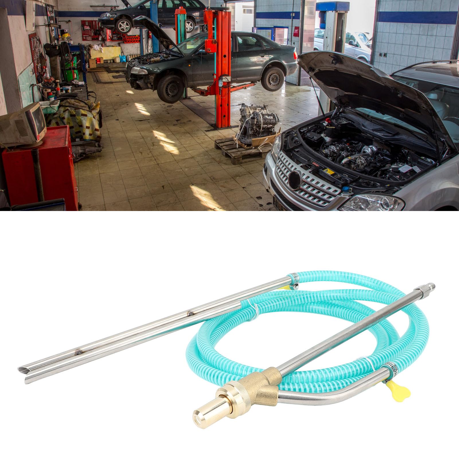 Kit di Sabbiatura per Idropulitrice Attacco per Sabbiatrice Sostituzione del Kit di Sabbiatura a Umido a Sgancio Rapido da 1/4 di Pollice (BLUE)