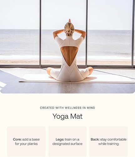 Miniatura 4 de BetterMe - Tapete de yoga extra grueso antideslizante para mujer, acolchado para entrenamientos en casa, estiramientos y yoga caliente, alfombrilla