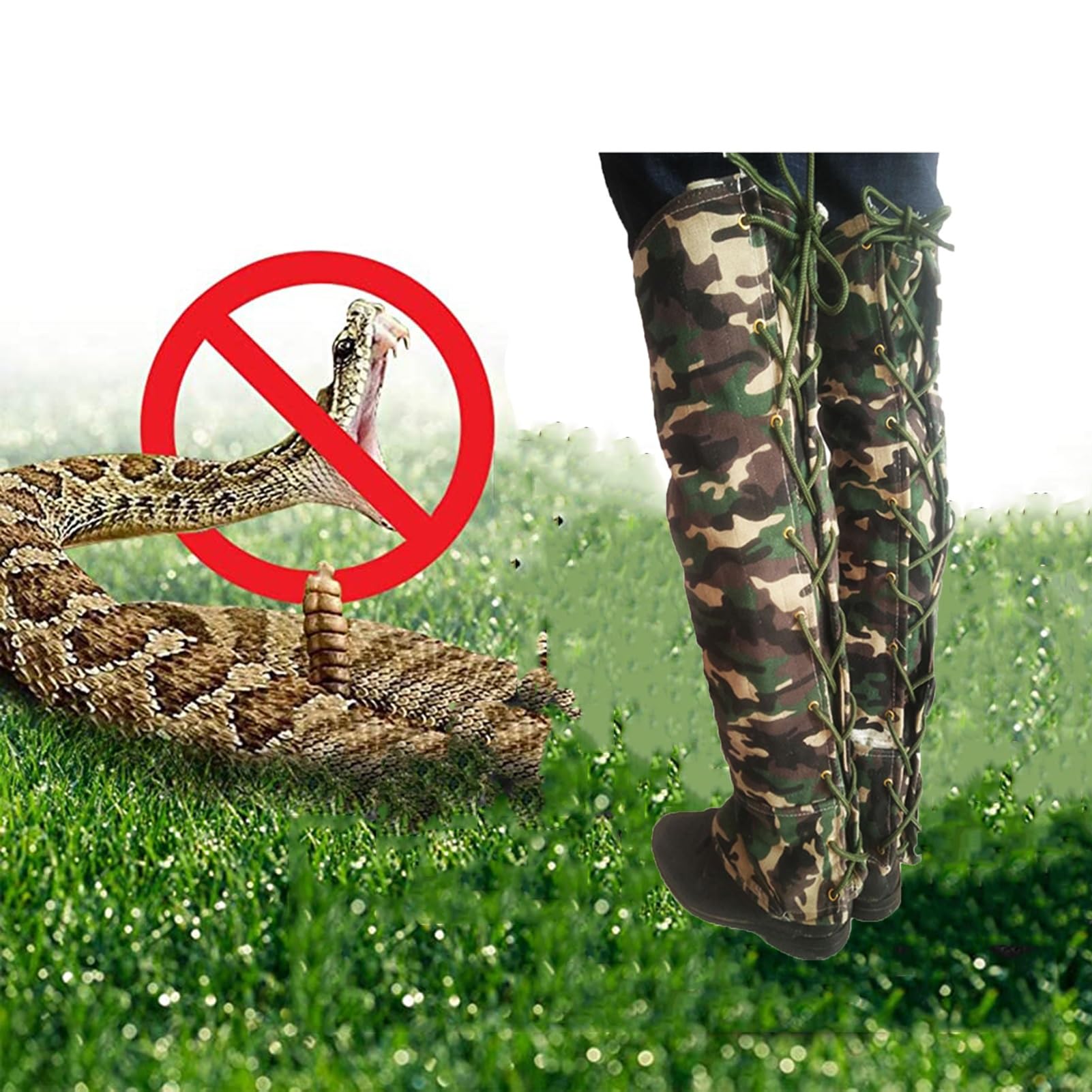 Beingamaschen, Verstellbare Knöchelgamaschen, Atmungsaktive Schlangengamaschen, Baumwoll- Und Leinen-Canvas for Outdoor-Sport Und Outdoor-Arbeit (Erwachsene Und Kinder)