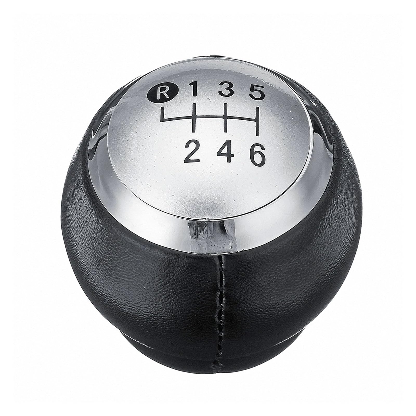 Mkgkacvcpt Black Knob Only Shift Knob Manual 6-Speed For Toyota For Corolla Verso Auris Aygo For Rav4 Avensis For Yaris Pu Leather /Chrome Stylish Gear 1* Gear Shift