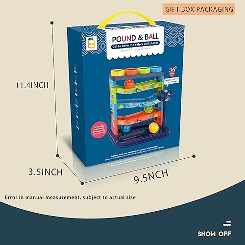 Miniatura 7 de YVV Pound a Ball para niños pequeños y niñas, juguete educativo educativo de aprendizaje, juguetes de actividad, juguete de ejercicio para niños