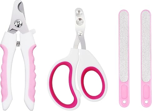 Dog Nail Trimmers,Cat Nail Trimmer,Dog Nail Clippers,Cat Nail Clipper,Professional Pet Nail Clipper,Razor Sharp Blade,with Protective Lock,Precise Trimming, Free Nail File