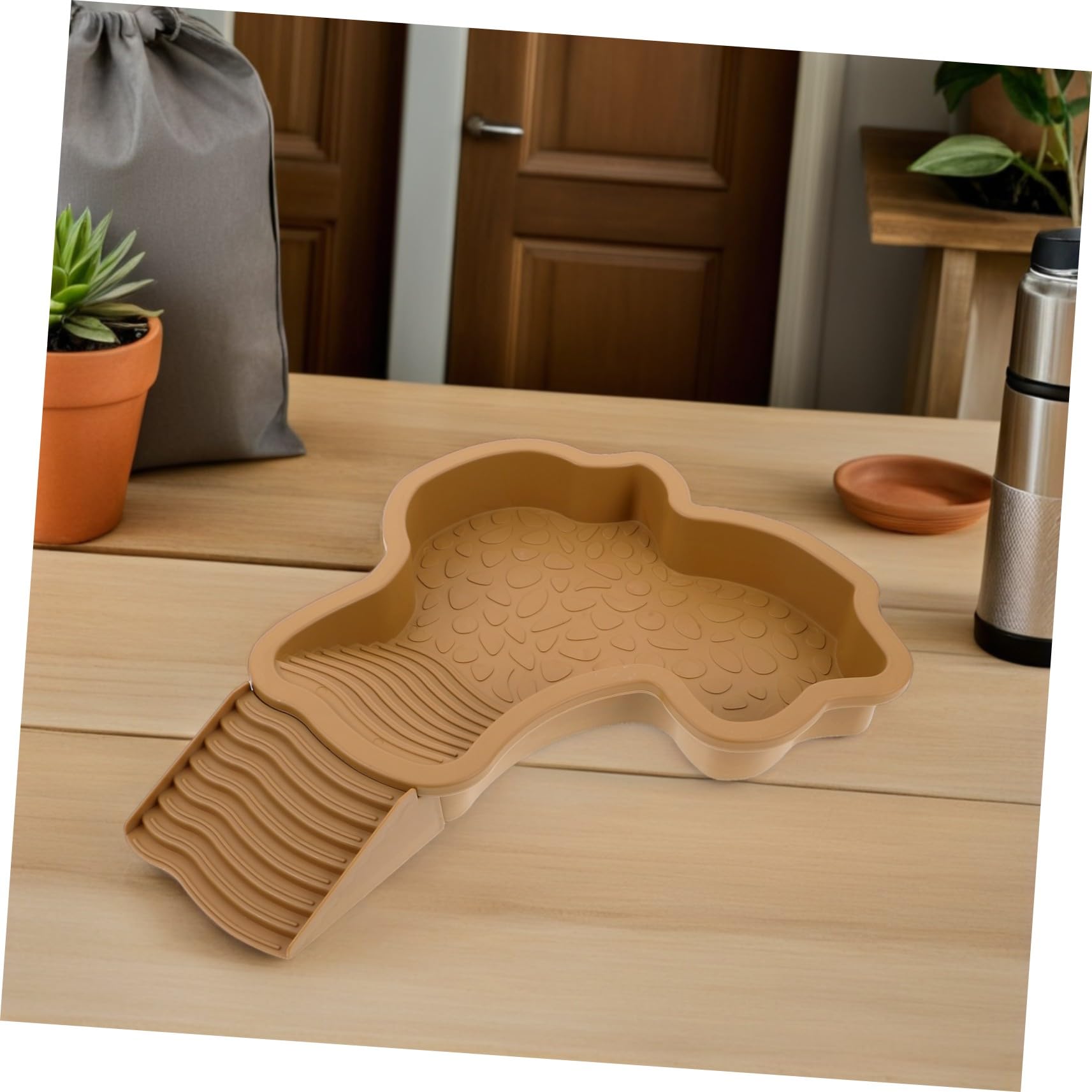 YARNOW Bañera para Tortugas Piscina de Baño con Rampa Externa y Plataforma de Descanso para Reptiles Hábitat Acuático