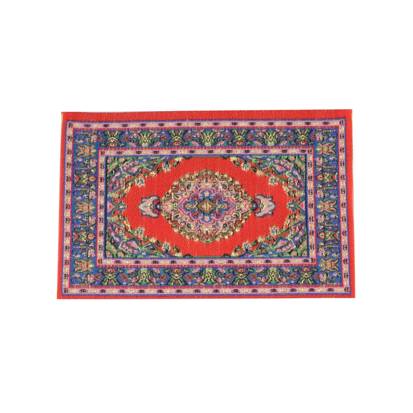 Tapis miniature pour maison de poupée, couleur rouge, échelle 1/12, 1/6 - France