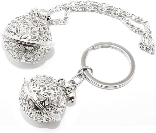 Lind Kitchen 2 campanas de cadena de cascabeles y campanas de llavero, campanas de bricolaje para decoración de festivales de Navidad, llavero