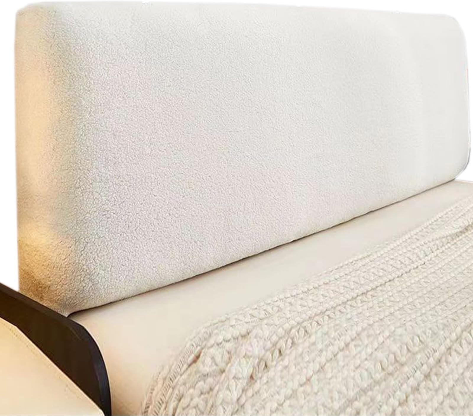Bed Headboards Covers Slipcover for Single/King/Double Backrest Cover Bed Head Cover Slip Protector Cover Washable Thicken Elastic All-Inclusive Bedside Decoration Protection Dust Cover(Beige,230cm(90