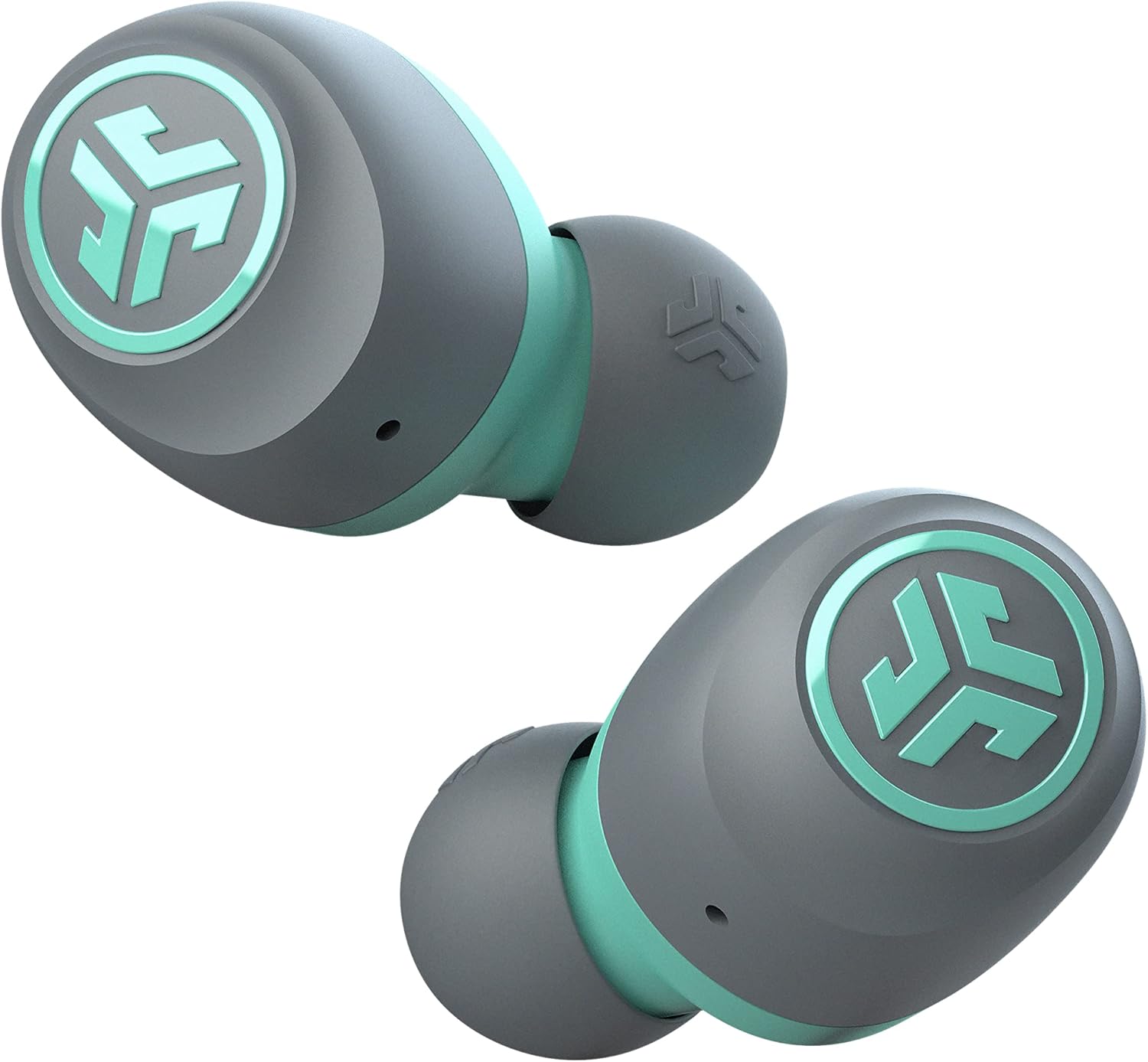 JLab Go Air True Wireless Bluetooth Earbuds + Charging Case, Dual Connect, IP44 Sweat Resistance, Bluetooth 5.0 Connection, 3 EQ Sound Settings Signature, Balanced, Bass Boost, Teal