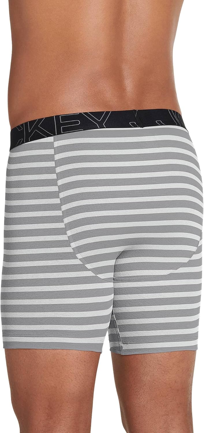 Jockey メンズ 4枚パック アクティブブレンド ロングレッグボクサーブリーフ