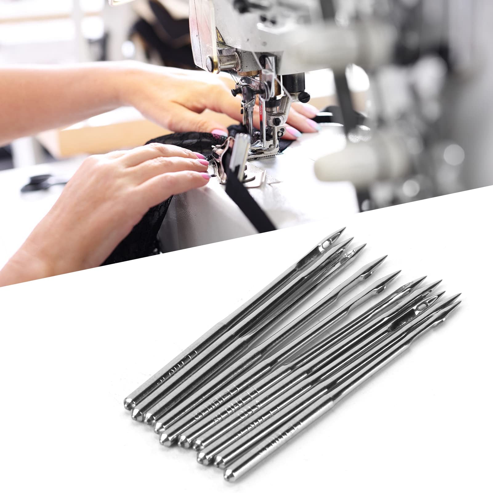 500 aghi per macchina da cucire, metallo durevole di alta qualità per cucire vari tessuti (No. 18 (50 pack))