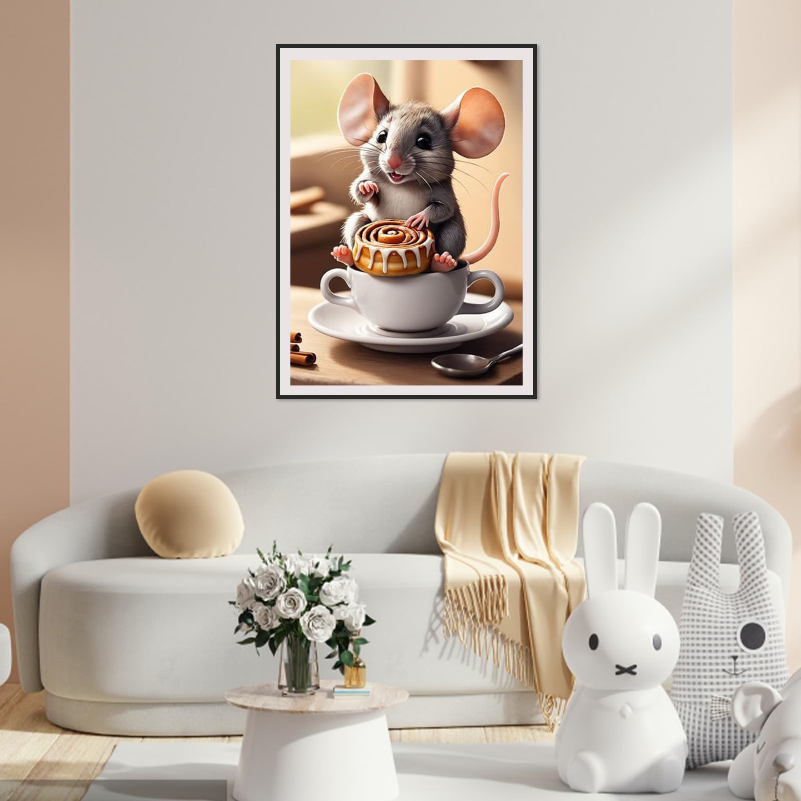 QENSPE Peinture Diamant Adulte, Amour Cristal Diamond Painting Complet