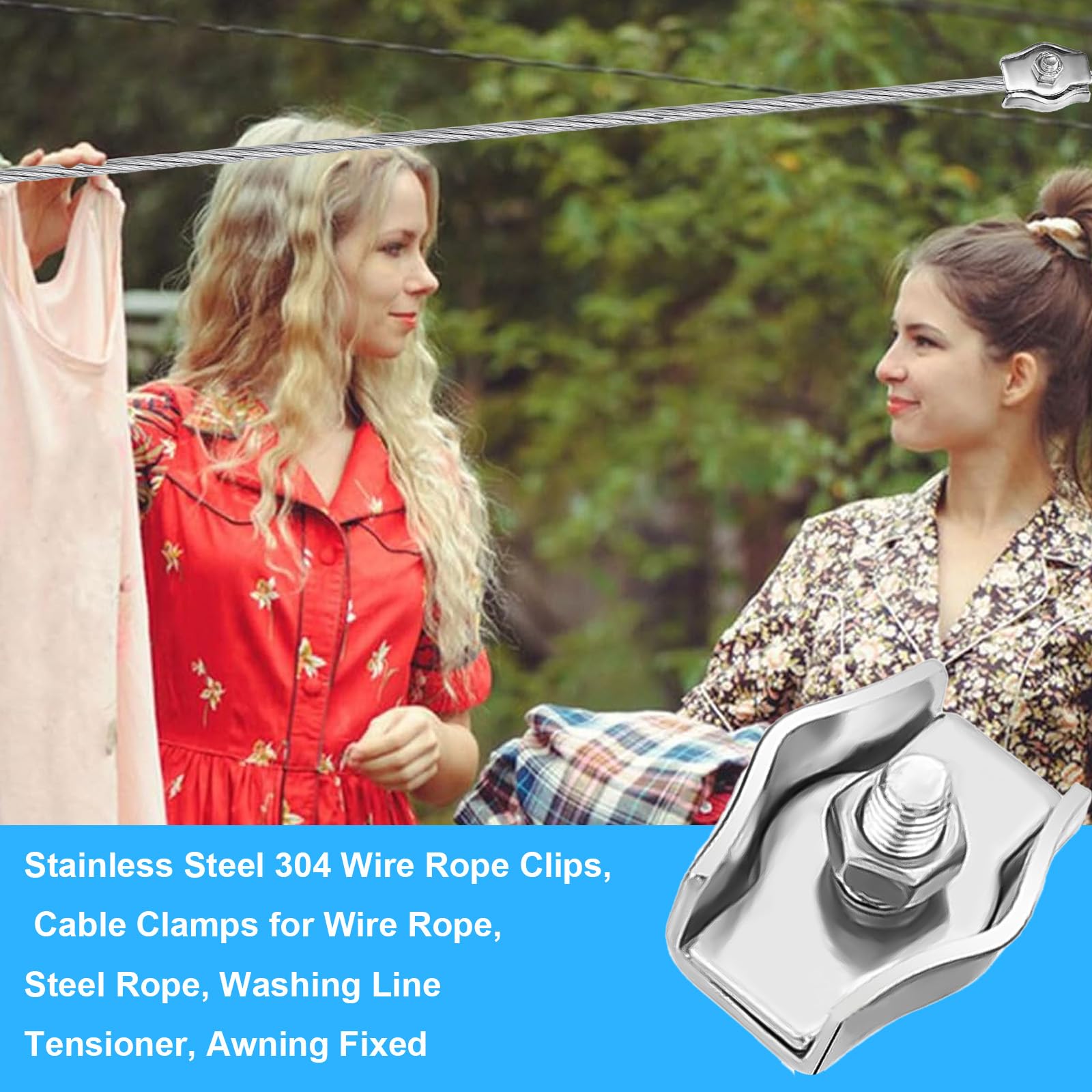 Morsetti Per Fune Metallica In Acciaio Inox 304 - 20 Pezzi Per Cavi Da 3 Mm - Foto 4