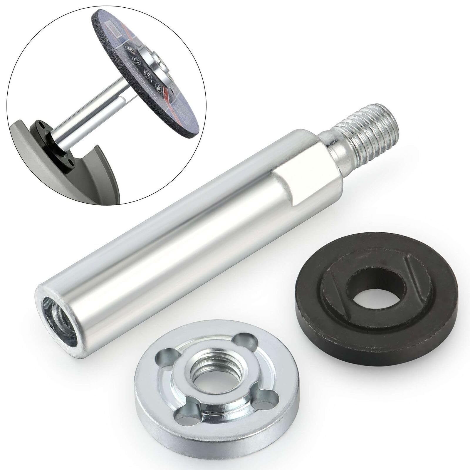 Bielle d'Extension de Meuleuse d'Angle M10, 9 pièces Extensions de Broyeur Durables Tige de Connexion d'Extension, Tige Extension Meuleuse pour Polisseuses à Meuleuse d'Angle
