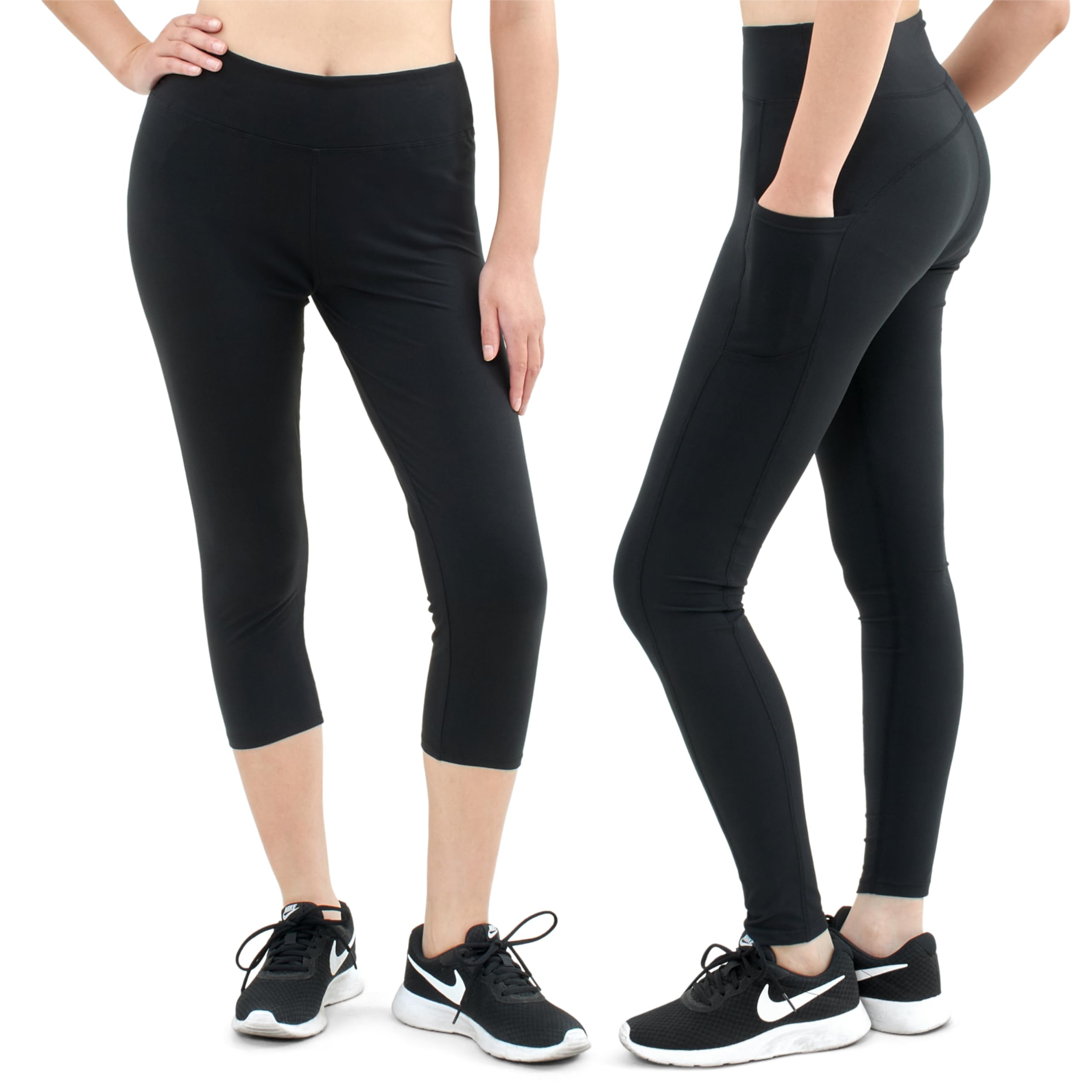 SATINA Women's High Waisted Workout Yoga Leggings