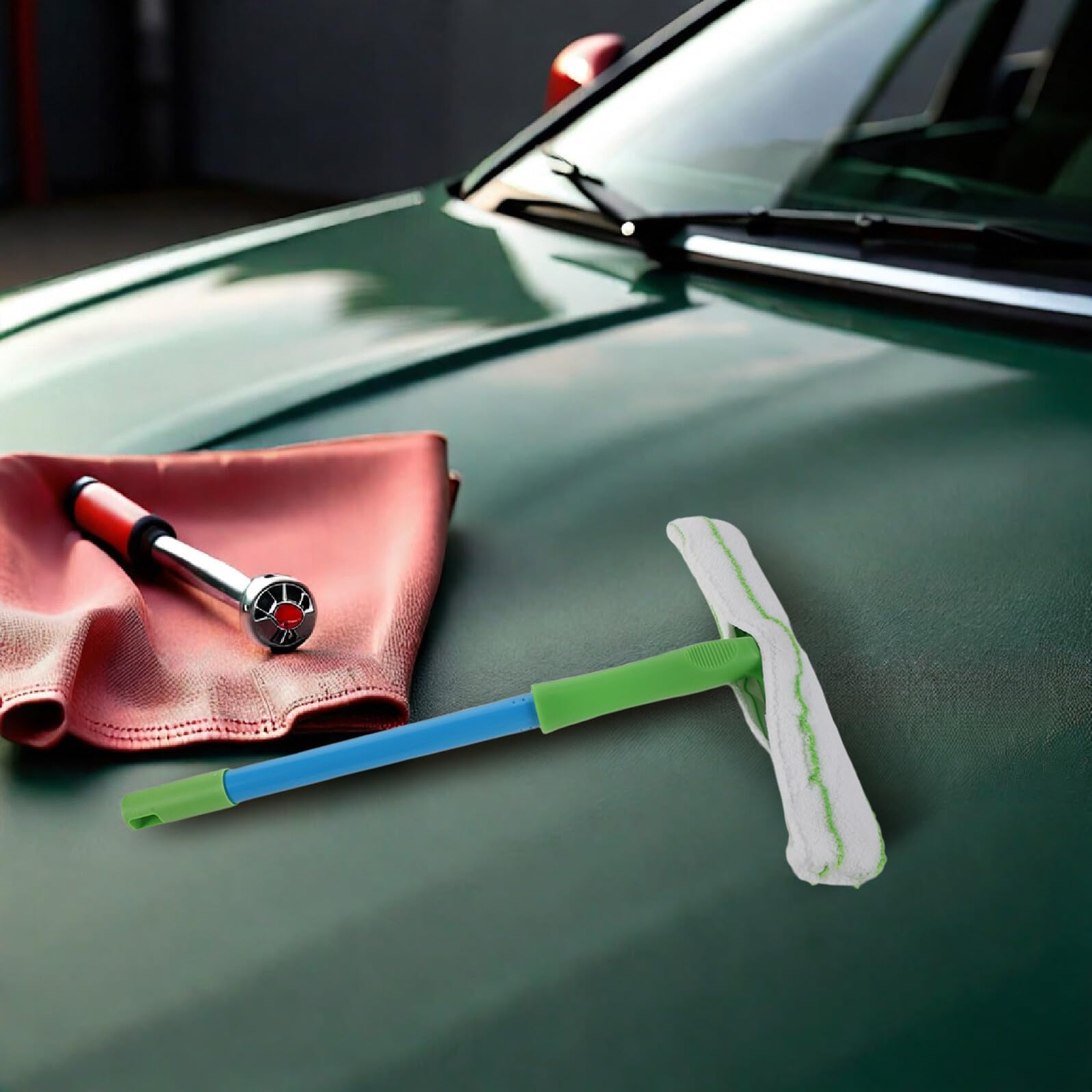 GARVALON Kit 2 Pezzi Tergivetro in Microfibra 30 CM Panni in Microfibra per Pulizia Auto Asciugamani per Lavaggio e Veicoli Strumento per Vetri e Cura Interni Auto