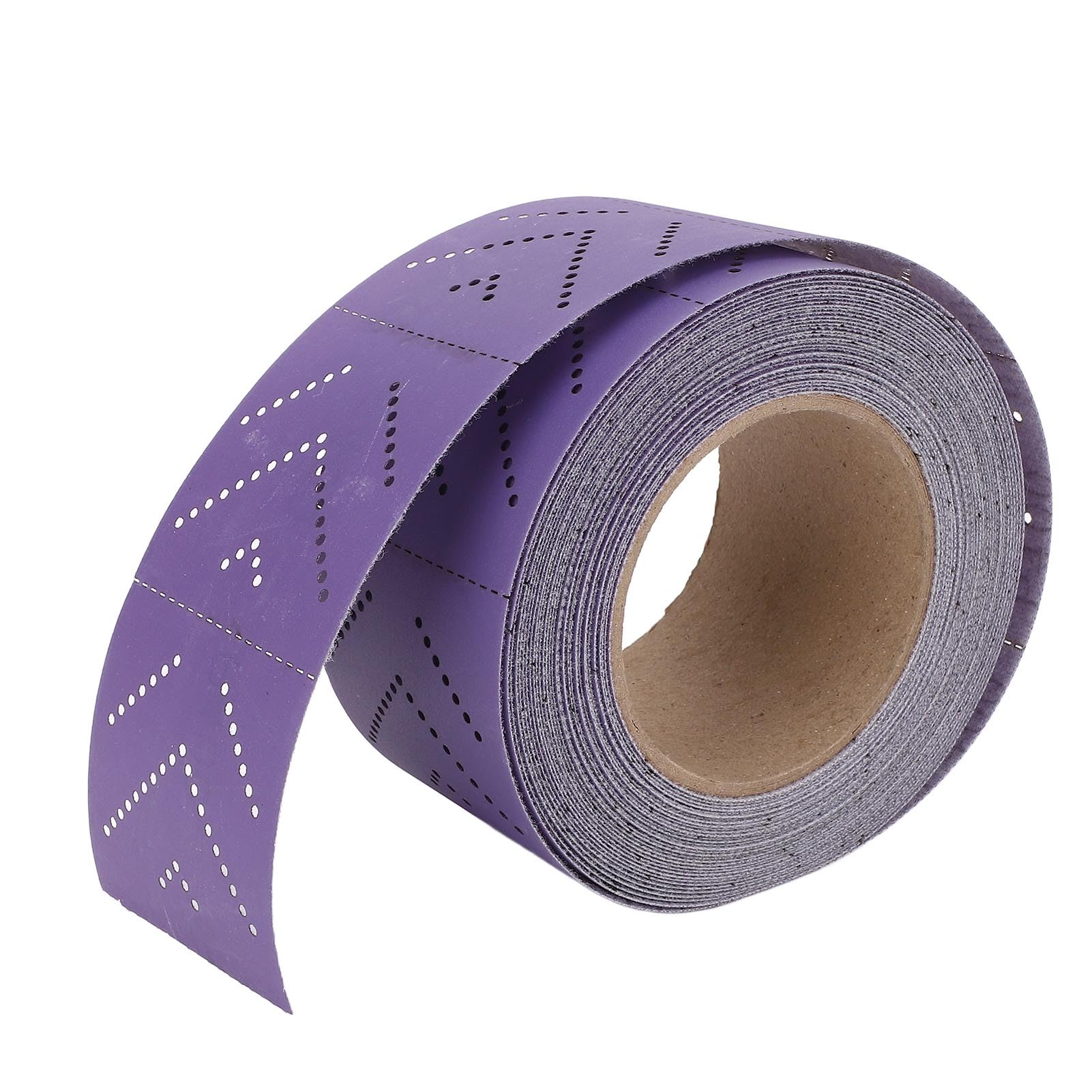 Ceramic Sandpaper Roll, 400 Grit, Multi Hole Dustless Abrasive Longboard Sandpaper for Automotive Wood Metal Paint, 70mmx12m