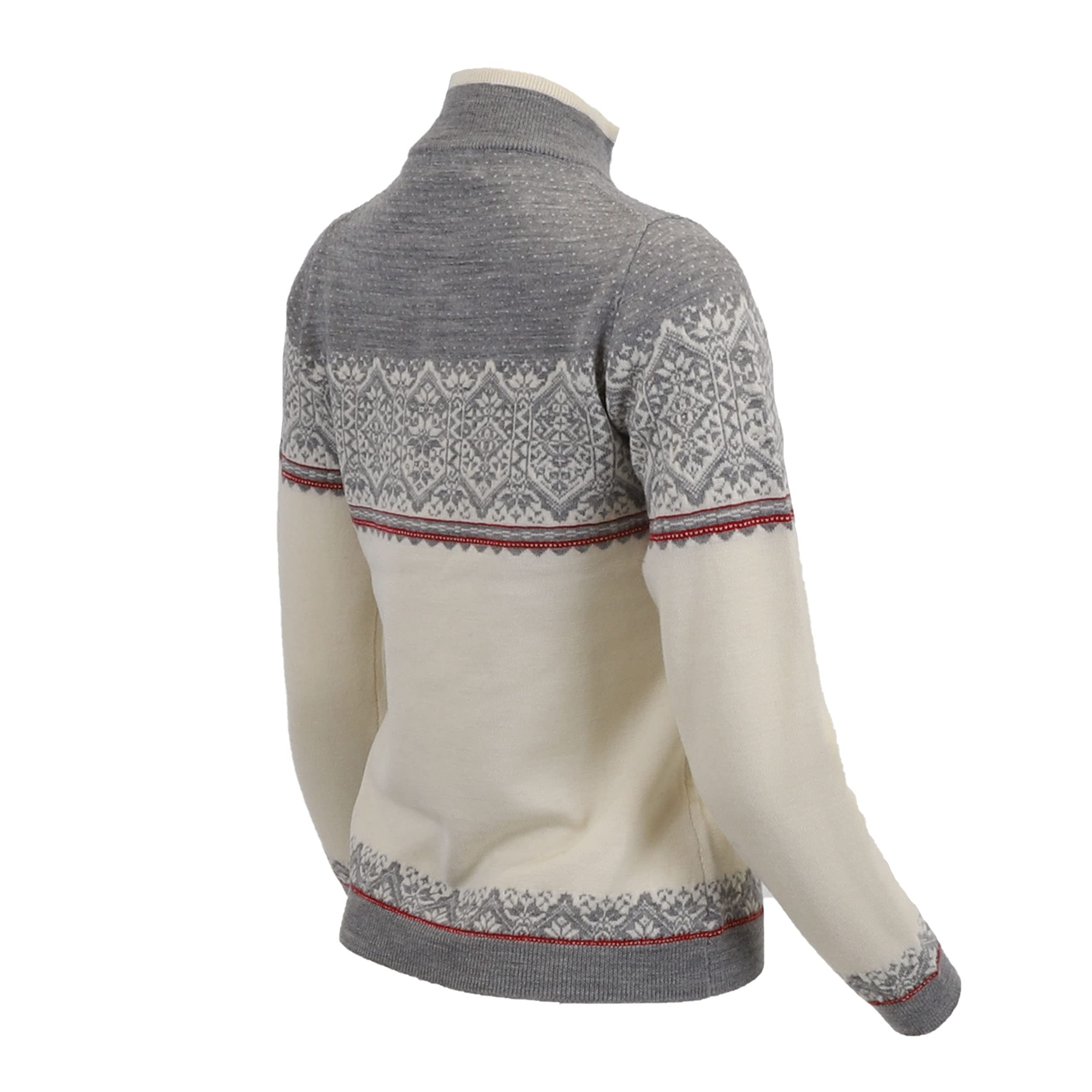 ICEWEAR Gerðe feiner Merino-Damenpullover mit halbem Reißverschluss