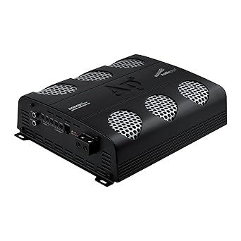 Audiopipe 5000 Watts Full Range Class D Mosfet Amplifier APHF-5000D-H1, 4-Point Protection System, 1 Ohm, BTL Mode, Remote Bass Control Knob