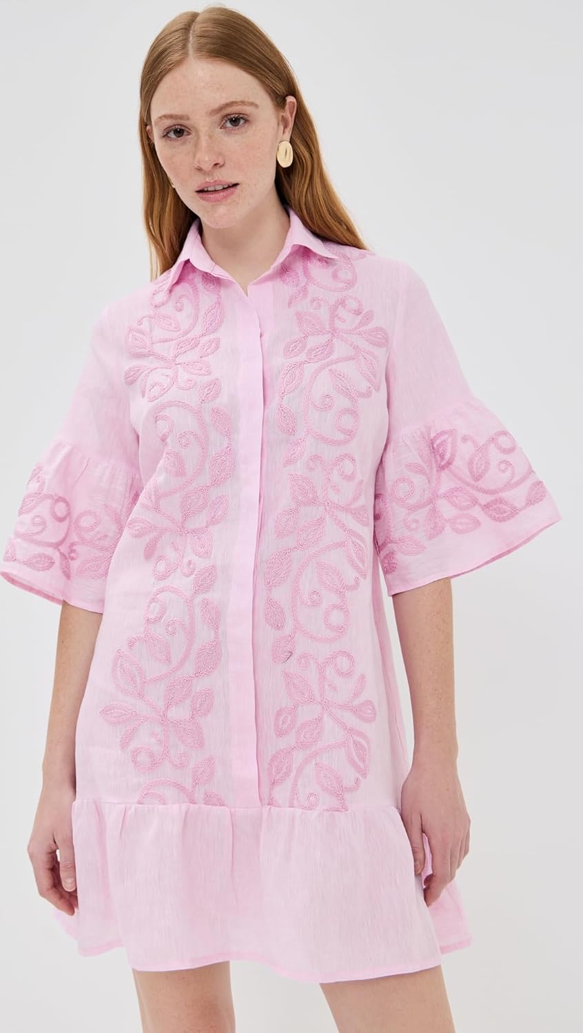 Temptation Positano Women's Enza Embroidered Mini Dress - Image 2