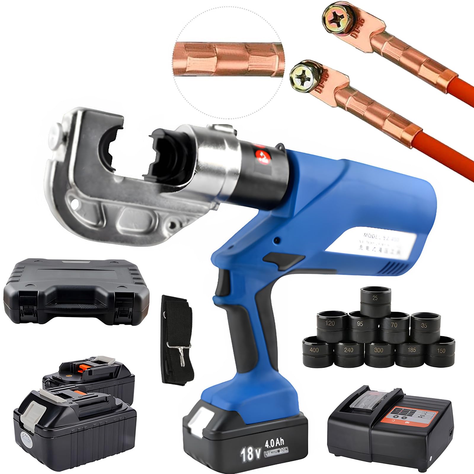 Elektryczne Hydrauliczne Zaciskarki Do Końcówek Kablowych Akumulatorowe Hydrauliczne Zaciskarki Do Końcówek Kablowych Narzędzie Do Miedzianych/Aluminiowych Końcówek Kablowych