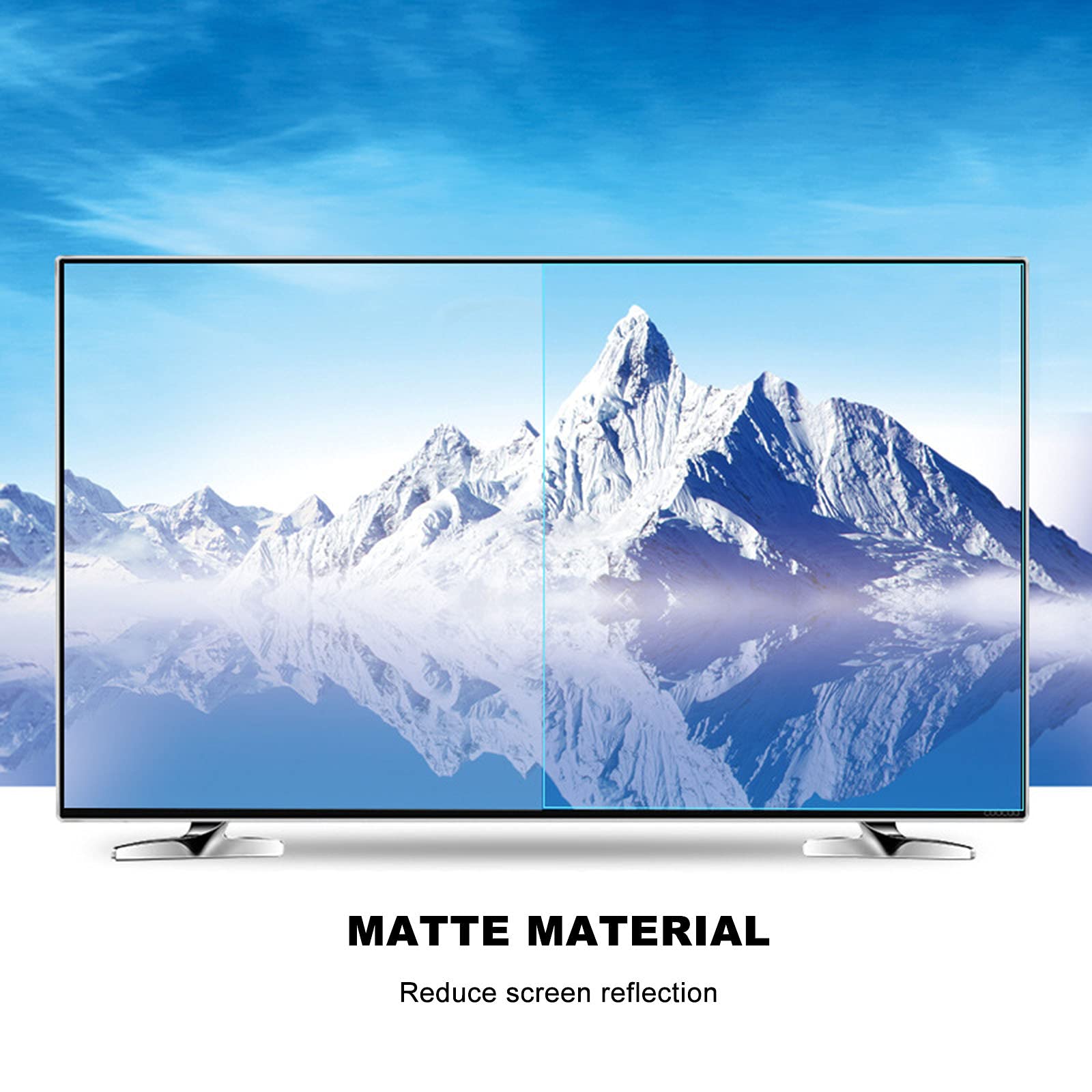 Ochraniacz ekranu LCD, filtr niebieskie światło matowa antyodblaskowa folia ochronna do telewizora współczynnik antyrefleksyjny do 90% łagodzi zmęczenie oczu, 40" (875 * 483)