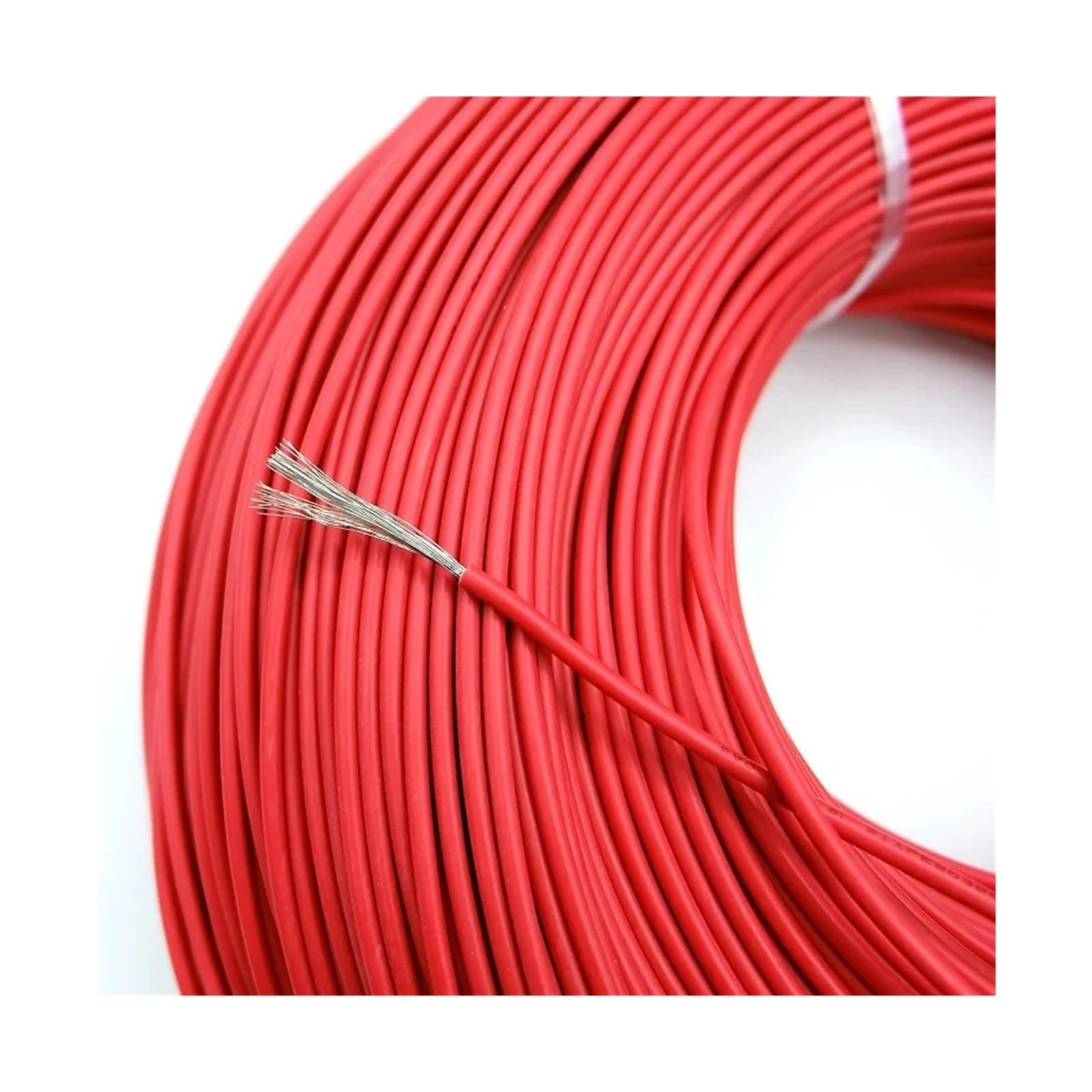 Cable de Cobre de 10M 32 30 28 26 24 22 20 18 16 14 12 10 AWG Cable electrónico LED Flexible Aislado UL3239 de Silicona Suave 3KV (Color : Blue, Size : 10M_12AWG)
