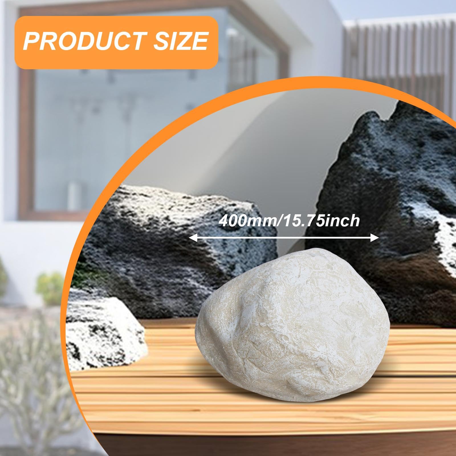 Roccia Artificiale per Esterni, Ornamento Paesaggistico, Simulazione Diorama, Forniture per Giardino, Casa, Bonsai, Cortile, Style B