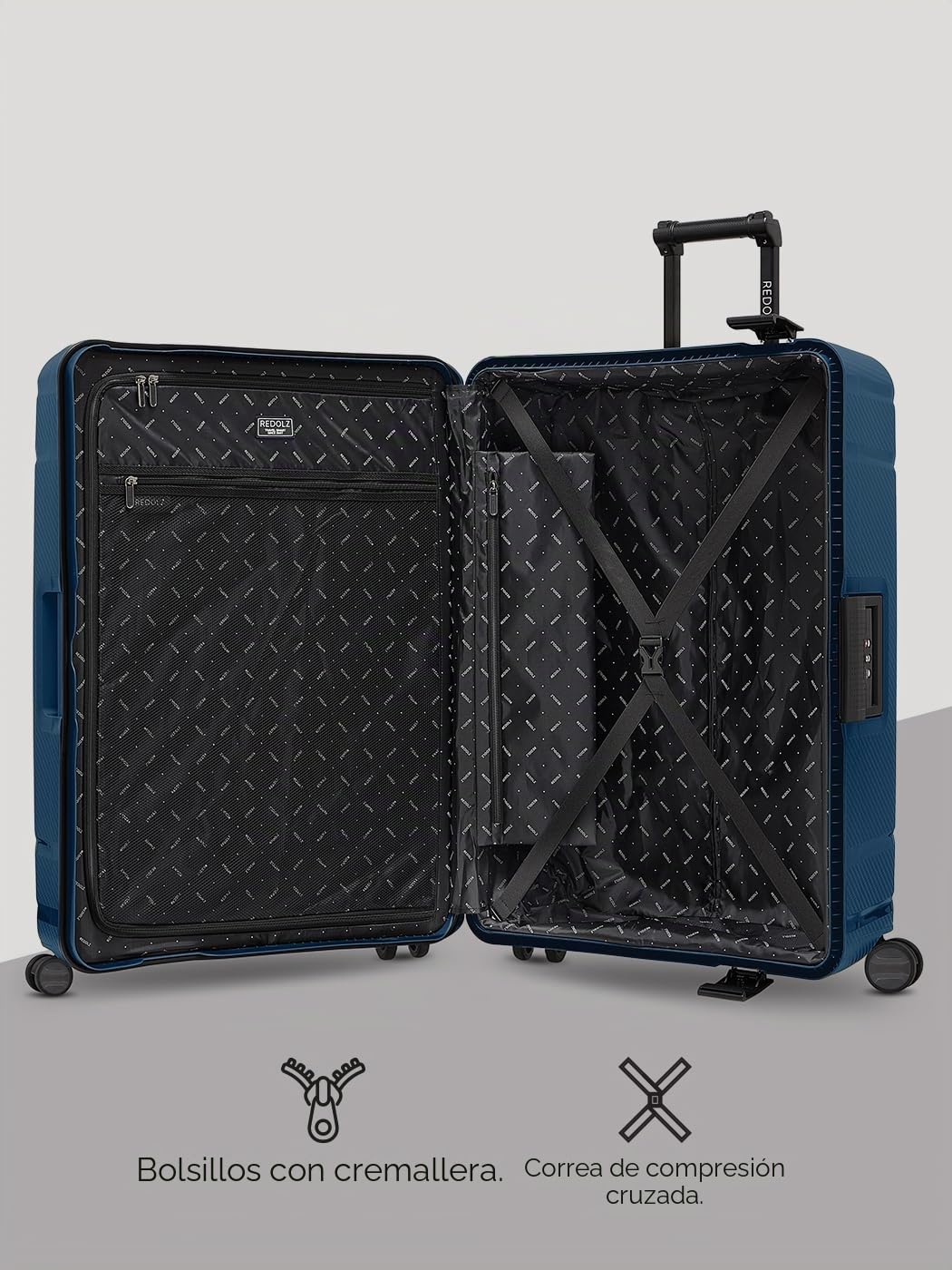 REDOLZ Essentials 15 Productos habituales, azul marino, L (75 cm)
