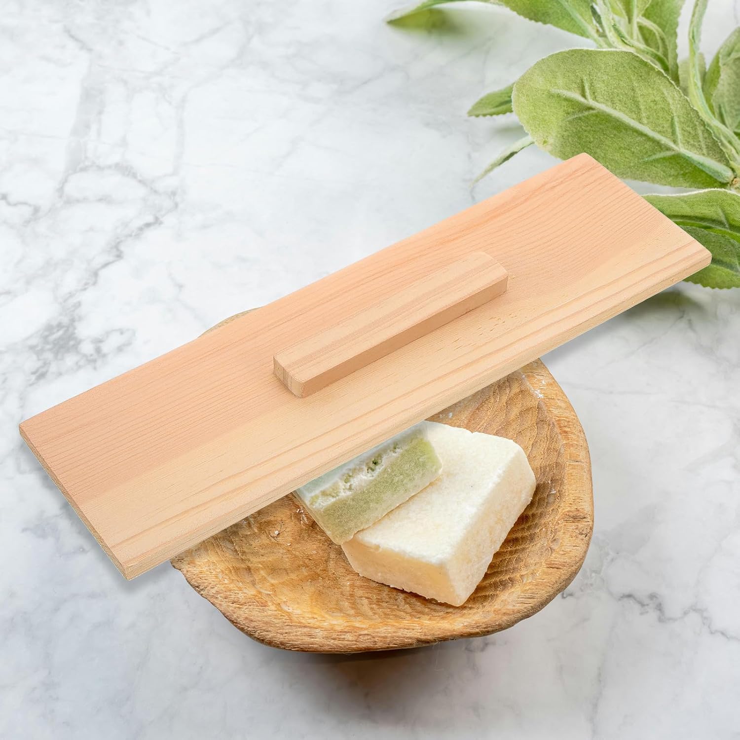 2pcs Rectangle Soap Mold Lid Replacement, 26.6"x7.6" Handcrafted Wood Cover Insulate Heat for Cold Process Soap Making & Toast Making