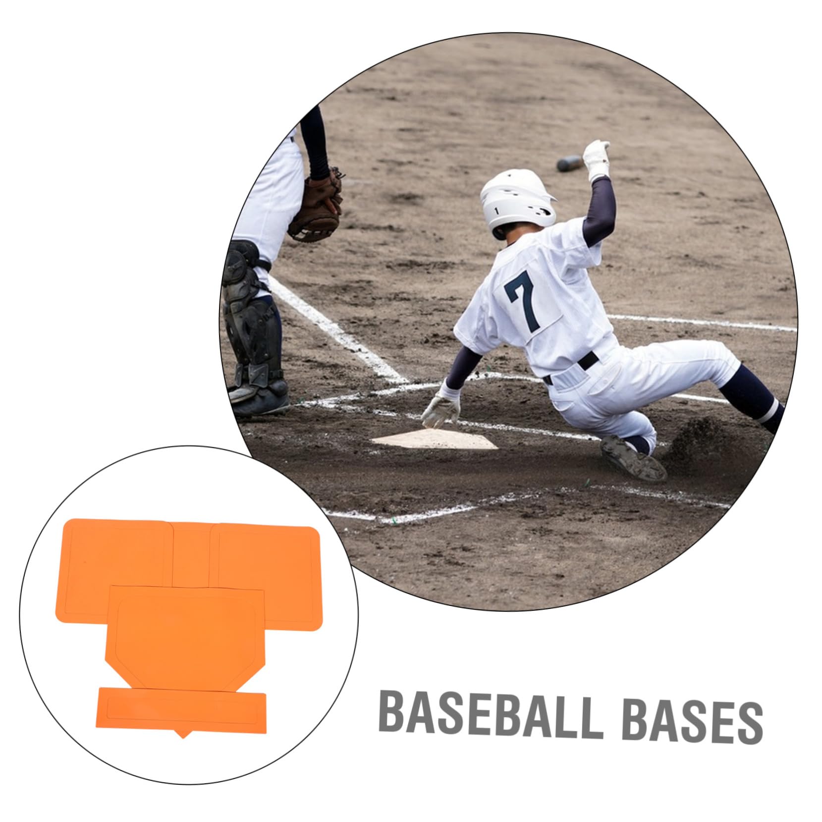 Happyyami 5piezas Tapetes De Béisbol y Sóftbol Bases De Práctica Engrosados para Versátil