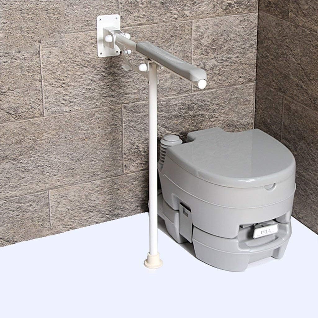 HTLLT Safety Handle Toilet Handrails Barrier-Free Handrails Elderly Disabled Handrails Bathroom Folding Bathroom Handrails,Gray : Health & Household