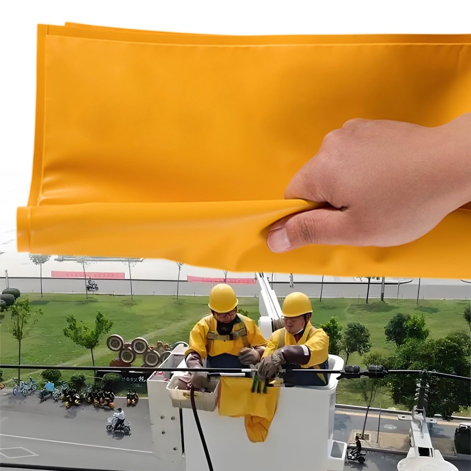 Manta Aislante de Seguridad Eléctrica de Alto Voltaje, Manta Aislante for Personal de Mantenimiento, Resina EVA Resistente Al Fuego,Dimensiones Personalizables.(0.4kv,39.4x47.2in/100x120cm)