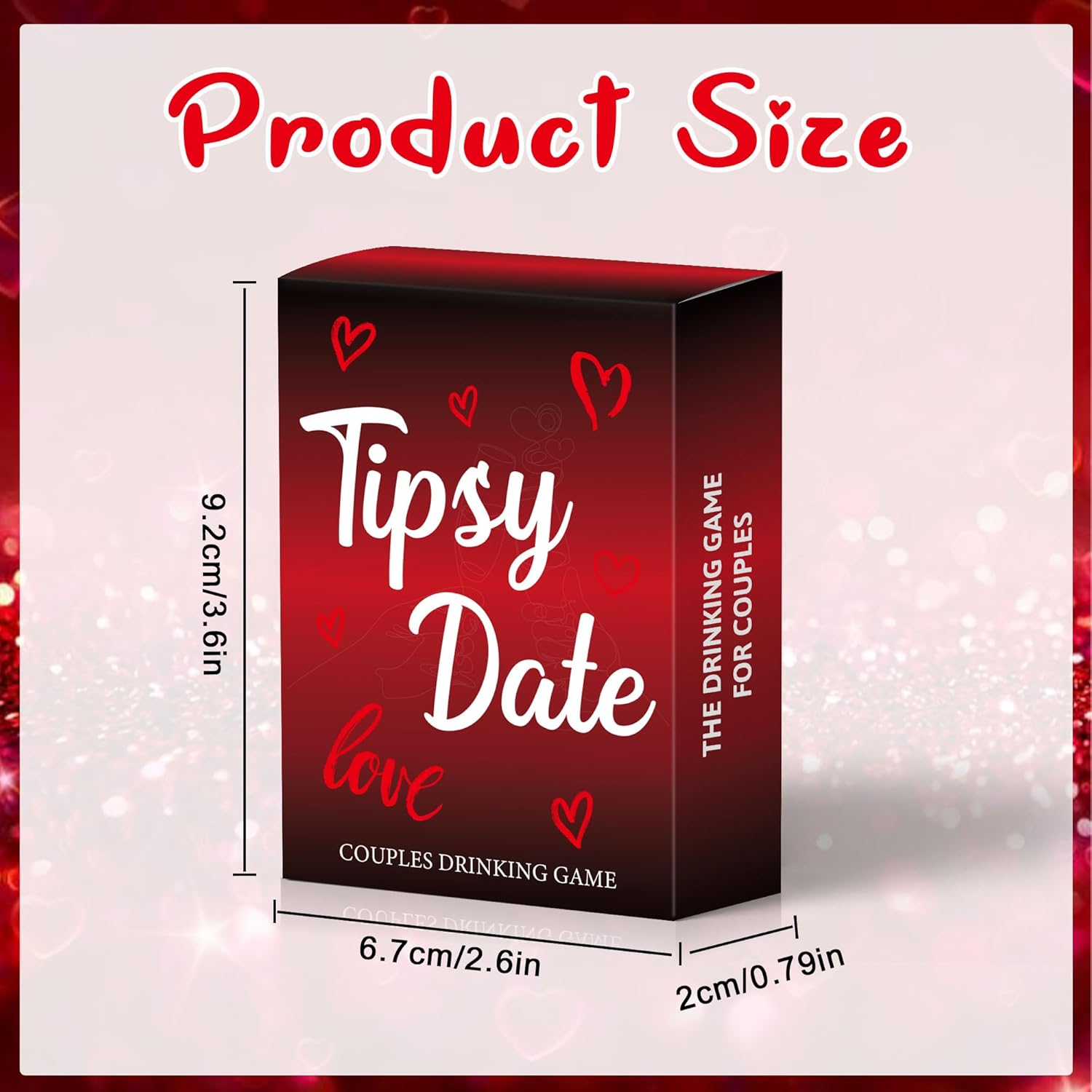 Tipsy Date Couples Games for Adults,Drinking Game for Couples,Drinking Card Games,50 Fun Dares & Questions for Date Night or Party Games,Perfect Anniversary & Valentines Couples Gifts for Him and Her