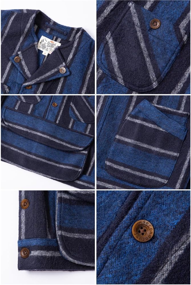 Second Order Retro Side-Opening Striped Hunting Vest