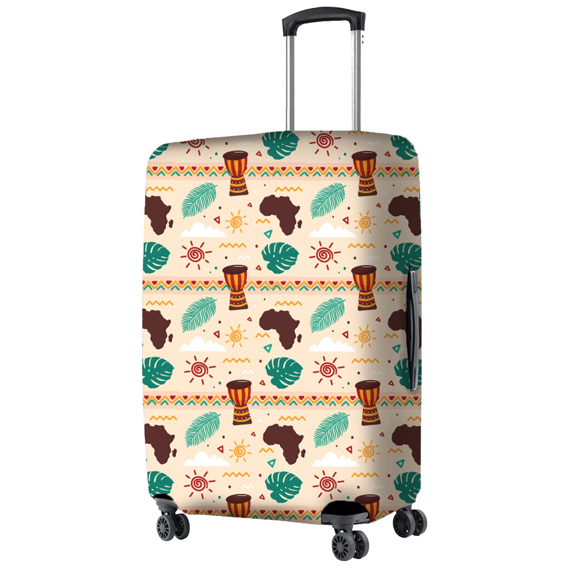 Nasher Miles Polyester 55 cm (20 Inch) Small Protective Luggage Cover - Coastal Melody