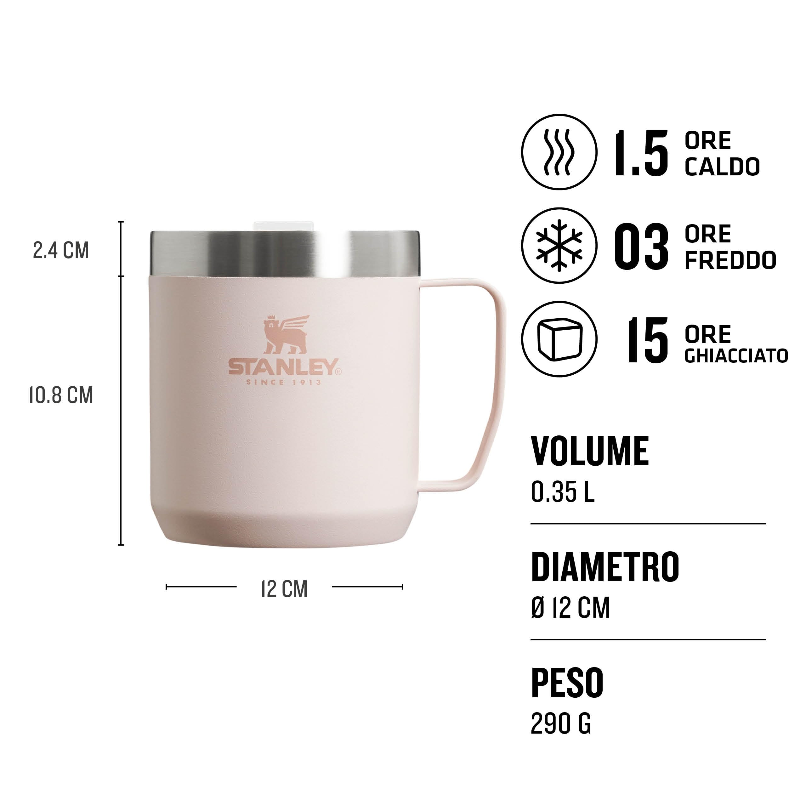 Stanley 1913 Classic Legendary Camp Mug - Mantiene 1.5 Ore Caldo - 3 Ore Freddo - Lavabile In Lavastoviglie - Senza BPA - Termos Da Caffè - Bicchiere Termico Da Campeggio