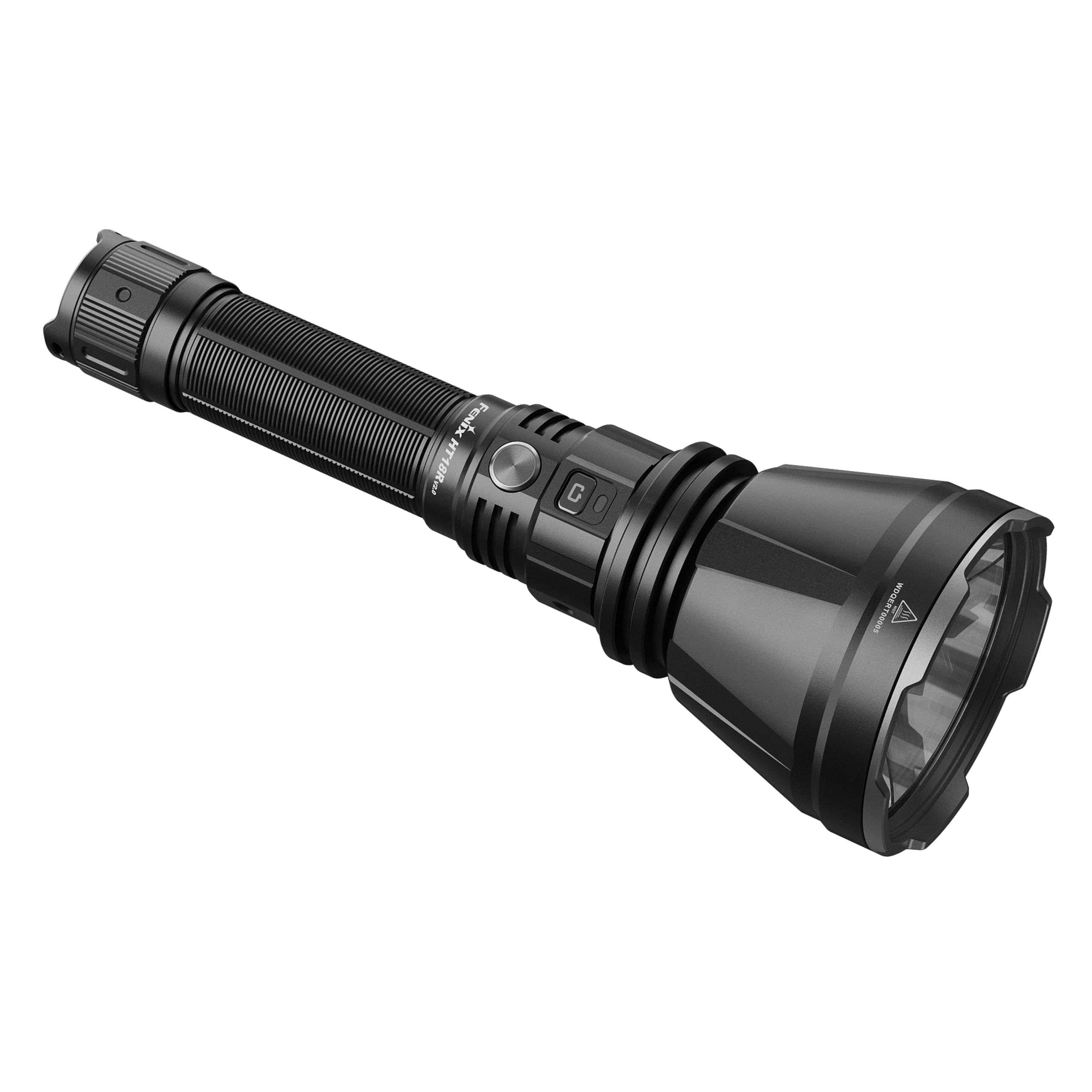 Fenix HT18R V2.0 - Linterna recargable de largo alcance para exteriores | 3700 lúmenes | 1100 m | 95 horas máximo | Turbo instantáneo | Batería de gran capacidad de 6000 mAh | Cubierta de puerto de