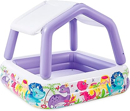Intex Sunshade Aquarium Pool, Multicolored, 157x157x122 cm, 57470, Assorted colors, 1 piece : Amazon.co.uk: Toys & Games