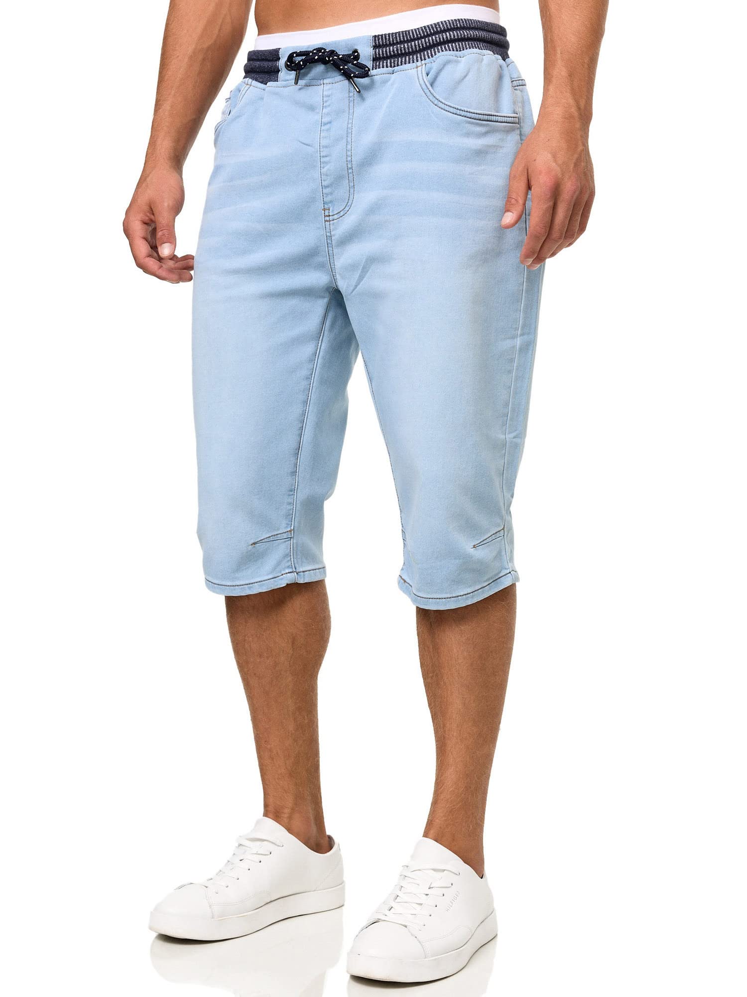 Indicode Hombres Vasile Shorts Vaqueros con 5 Bolsillos