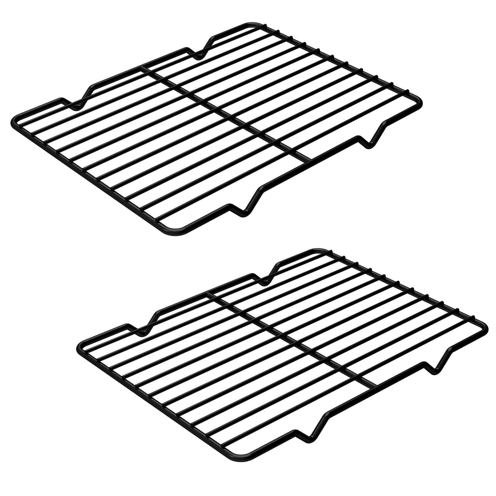 Linkidea Metal Grate Cooling Rack Pack of 2, Stainless Steel Baking Cooling Rack Rectangle 7.8'' x 10.2''