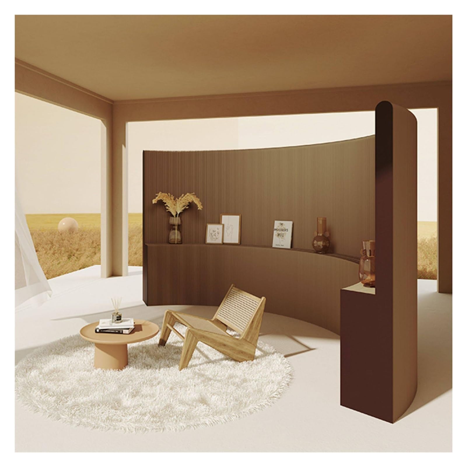 Cloison murale polyvalente pour bureau et salon de beauté modulable